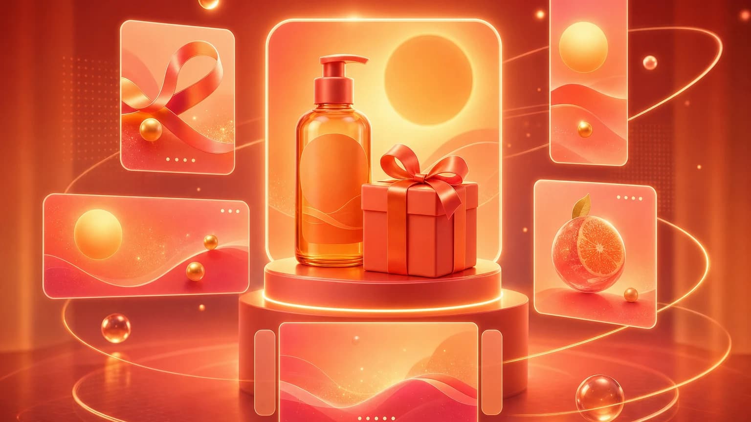Seasonal product campaign visuals for Shopify and social channels