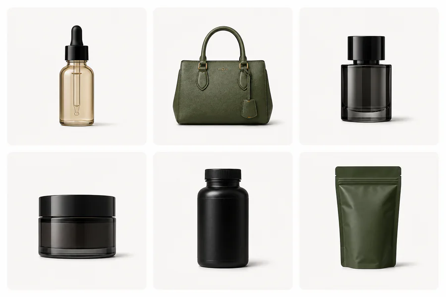 Batch grid of ecommerce product images
